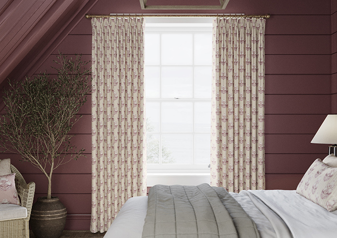 Midford, Mantels Stripe Rosies Pink - Made to Measure Curtains - Image 3